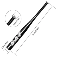 RealG RC-K-1571 Hliníková bejzbalová pálka 64 cm, tréningová, čierna