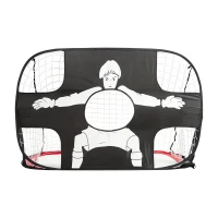 RealG RC-K-1432 Skládací fotbalová branka s terčovou plachtou 2 v 1, 120 x 75 cm