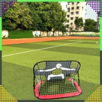 RealG RC-K-1432 Skládací fotbalová branka s terčovou plachtou 2 v 1, 120 x 75 cm