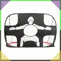 RealG RC-K-1432 Skládací fotbalová branka s terčovou plachtou 2 v 1, 120 x 75 cm