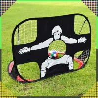 RealG RC-K-1432 Skládací fotbalová branka s terčovou plachtou 2 v 1, 120 x 75 cm