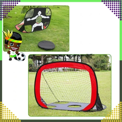 RealG RC-K-1432 Skládací fotbalová branka s terčovou plachtou 2 v 1, 120 x 75 cm