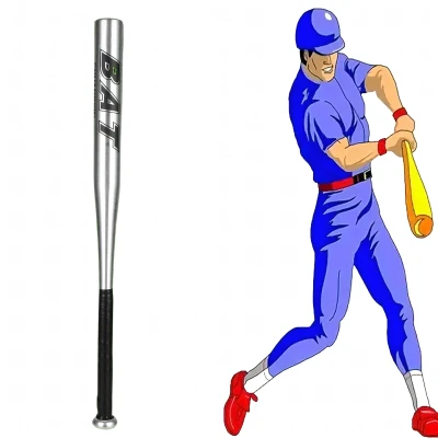RealG RC-K-1849 Hliníková bejzbalová pálka 64 cm, tréningová, strieborná