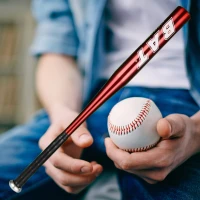 RealG RC-K-1850 Baseballová pálka hliníková 64 cm, červená