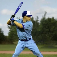 RealG RC-K-1851 Baseballová pálka hliníková 64 cm, tréninková, modrá