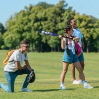 RealG RC-K-1851 Baseballová pálka hliníková 64 cm, tréninková, modrá