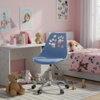 Bauerkraft H-583 Dětské ergonomické otočné kancelářské křeslo, světle modré