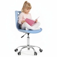 Bauerkraft H-583 Dětské ergonomické otočné kancelářské křeslo, světle modré