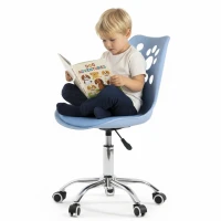 Bauerkraft H-583 Dětské ergonomické otočné kancelářské křeslo, světle modré