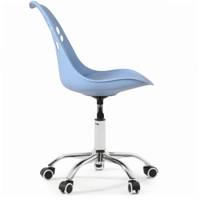 Bauerkraft H-583 Dětské ergonomické otočné kancelářské křeslo, světle modré