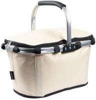 Bauerkraft X-234 Skládací termo košík na piknik a nákupy, 25 l, voděodolný, béžový
