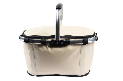Bauerkraft X-234 Skládací termo košík na piknik a nákupy, 25 l, voděodolný, béžový