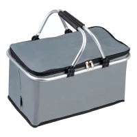 Bauerkraft R-969 Skladací termokôš 25 l, nepremokavý, sivý