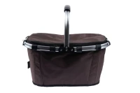Bauerkraft X-235 Skládací termo košík na piknik a nákupy, 25 l, voděodolný, hnědý