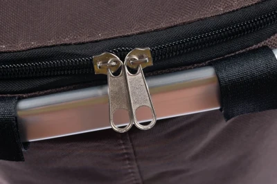Bauerkraft X-235 Skládací termo košík na piknik a nákupy, 25 l, voděodolný, hnědý
