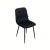 Bauerkraft G-482 Čalouněná sametová jídelní židle Velvet loft, černá