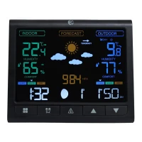 Bauerkraft G-967 Bezdrôtová meteorologická stanica, barometer, hodiny, budík, predpoveď počasia