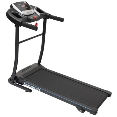 Bauerkraft H-528 Elektrický běžecký pás, regulace sklonu, 100 kg, 10 km/h, černý