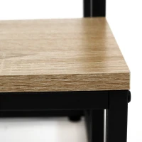 Bauerkraft H-608 Kovový viacúrovňový stojan na kvety, polica, starožitný dub