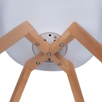 Bauerkraft G-508 Moderná škandinávska stolička s vankúšom, biela