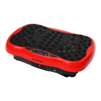 Bauerkraft H-198 Vibrační tréninková plošina, dálkový ovladač, Bluetooth, červená