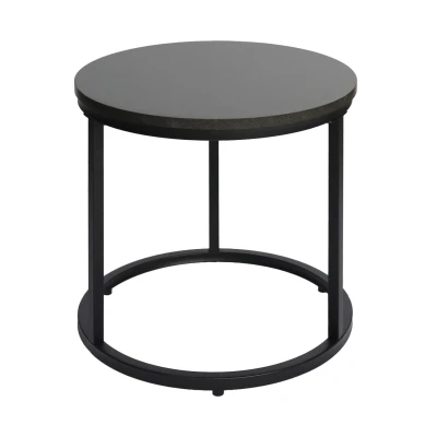 Bauerkraft H-108 Moderné okrúhle konferenčné stolíky 2 v 1, loft, grafit