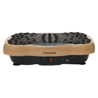 Bauerkraft H-214 Vibrační tréninková plošina, dálkový ovladač, Bluetooth, béžová