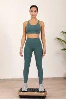 Bauerkraft H-214 Vibrační tréninková plošina, dálkový ovladač, Bluetooth, béžová