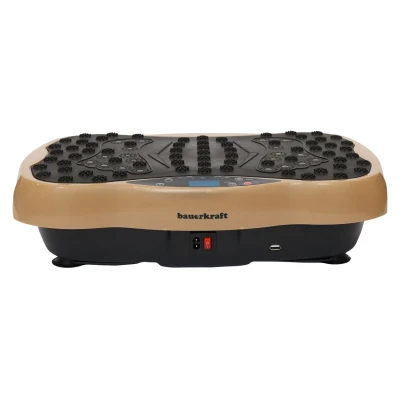 Bauerkraft H-214 Vibrační tréninková plošina, dálkový ovladač, Bluetooth, béžová
