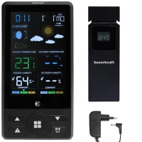 Bauerkraft G-572 Bezdrôtová meteorologická stanica, barometer, hodiny, budík, predpoveď počasia