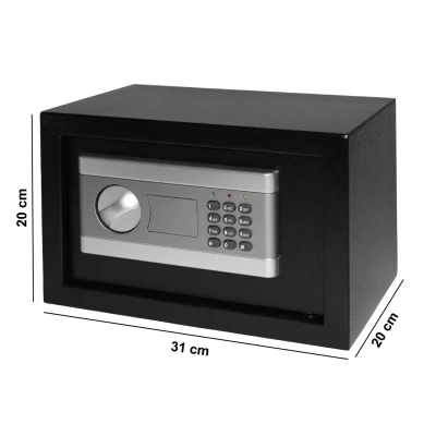 Bauerkraft G-604 Digitální trezor XL 31x20x20 cm, černý