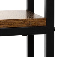 Bauerkraft H-606 Kovový viacúrovňový stojan na kvety, polica, rustikálny dub