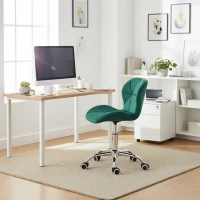 Bauerkraft H-589 Detská otočná stolička z velúru, zelená