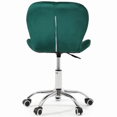 Bauerkraft H-589 Detská otočná stolička z velúru, zelená