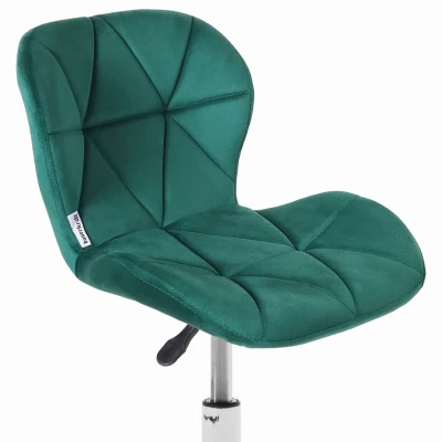 Bauerkraft H-589 Detská otočná stolička z velúru, zelená