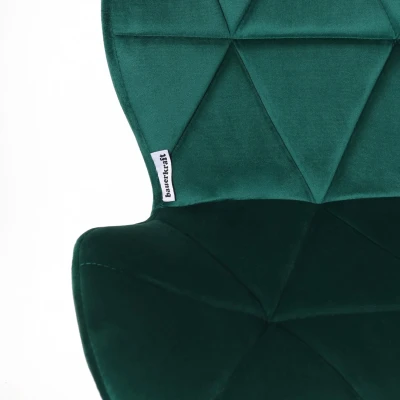 Bauerkraft H-589 Detská otočná stolička z velúru, zelená