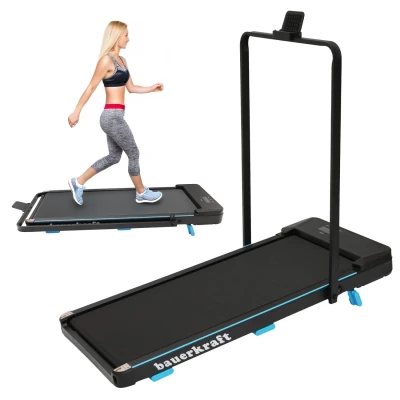 Bauerkraft H-565 Elektrický bežecký pás, skladací, LED displej, držiak na telefón, 90 kg, 10 km/h