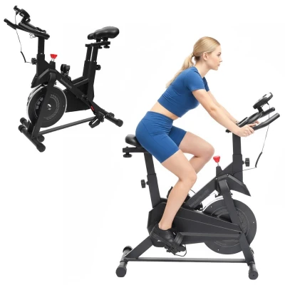 Bauerkraft H-550 Magnetický rotoped s nastavitelným sedlem, LCD displej, 4 kg, šedý