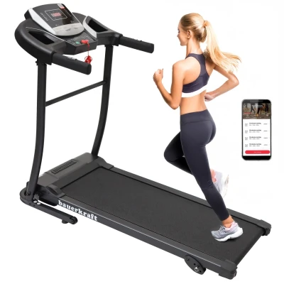 Bauerkraft H-527 Elektrický běžecký pás, regulace sklonu, 100 kg, 10 km/h, šedý
