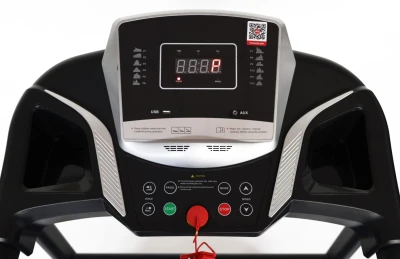 Bauerkraft H-527 Elektrický běžecký pás, regulace sklonu, 100 kg, 10 km/h, šedý