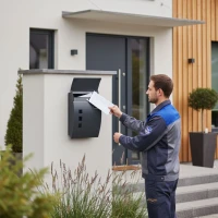 ModernHome AIE-ATS28 Poštovní schránka pozinkovaná ocel, antracit