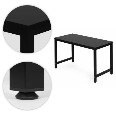 ModernHome TH-RD-1 Psací, počítačový stůl 120 x 60 cm, černý