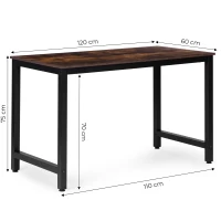 ModernHome TH-RD-7-16 Písací stôl, počítačový stôl 120 x 60 cm, orech