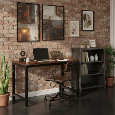 ModernHome TH-RD-7-16 Písací stôl, počítačový stôl 120 x 60 cm, orech