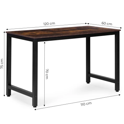 ModernHome TH-RD-7-16 Písací stôl, počítačový stôl 120 x 60 cm, orech