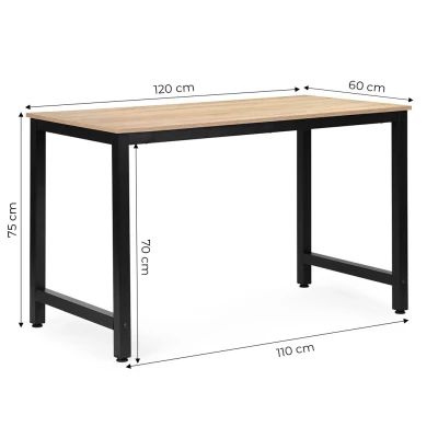 ModernHome TH-RD-6-16 Psací, počítačový stůl 120 x 60 cm, světlý dub
