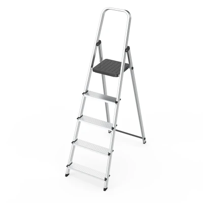 ModernHome WK4026-5 Hliníkové schůdky 5-stupňové s plošinou 150 kg