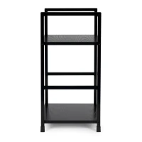 ModernHome CWJ302448 Noční stolek s kovovým rámem, 2 police