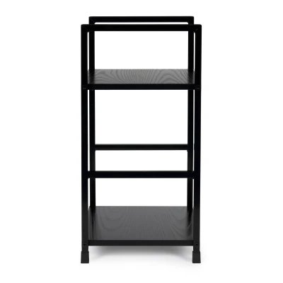 ModernHome CWJ302448 Noční stolek s kovovým rámem, 2 police