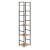 ModernHome CWJ3024144L Drevená regálová jednotka s kovovým rámom a 5 policami, 144,5 x 23,5 x 29 cm